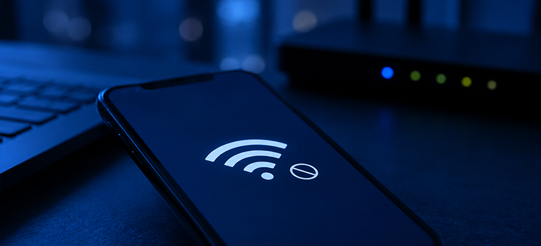 Connected Without Internet Banner
