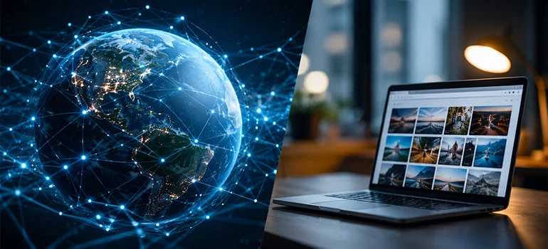 internet and world wide web Banner